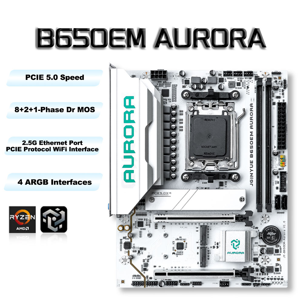 Am5 Micro Atx Pcie 5.0 Motherboard - เมนบอร์ดเกมมิ่ง B650 MATX AMD AM5 DDR5