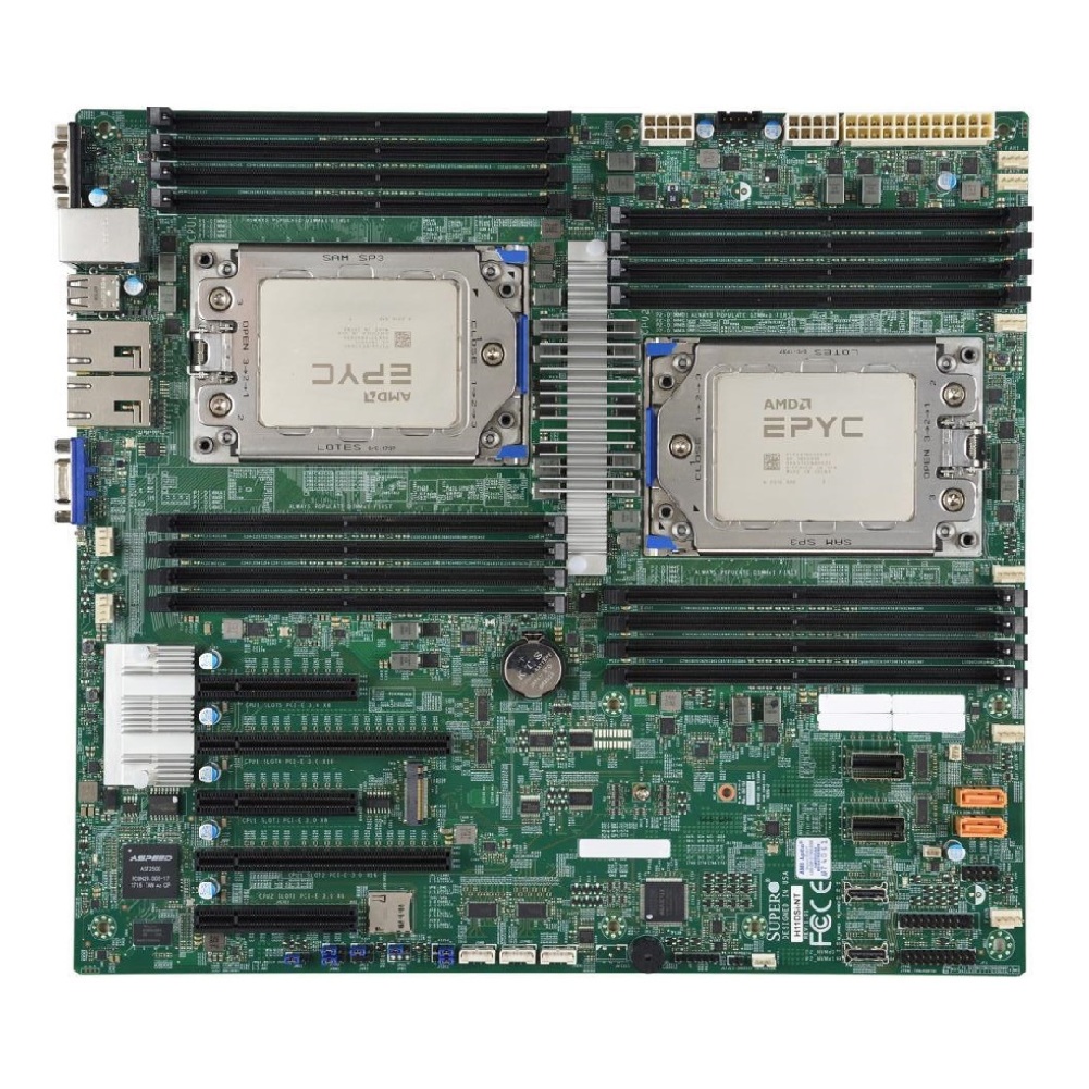 Dual Socket Sp3 Epyc Motherboard - Combo Box Supermic H11DSi-NT ซ็อกเก็ตเมนบอร์ด SP3