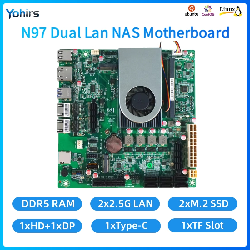 Mini Itx Dual 2.5G Nas Motherboard - เมนบอร์ด Yohirs NAS Mini ITX รองรับ