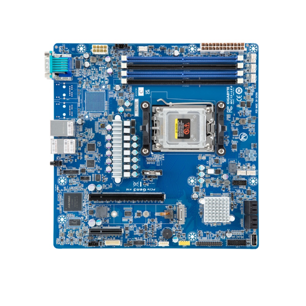 Am5 Micro Atx Pcie 5.0 Motherboard - ใหม่เมนบอร์ด Gigabite MC13-LE0 รองรับเดี่ยว EPYC 4004/4005