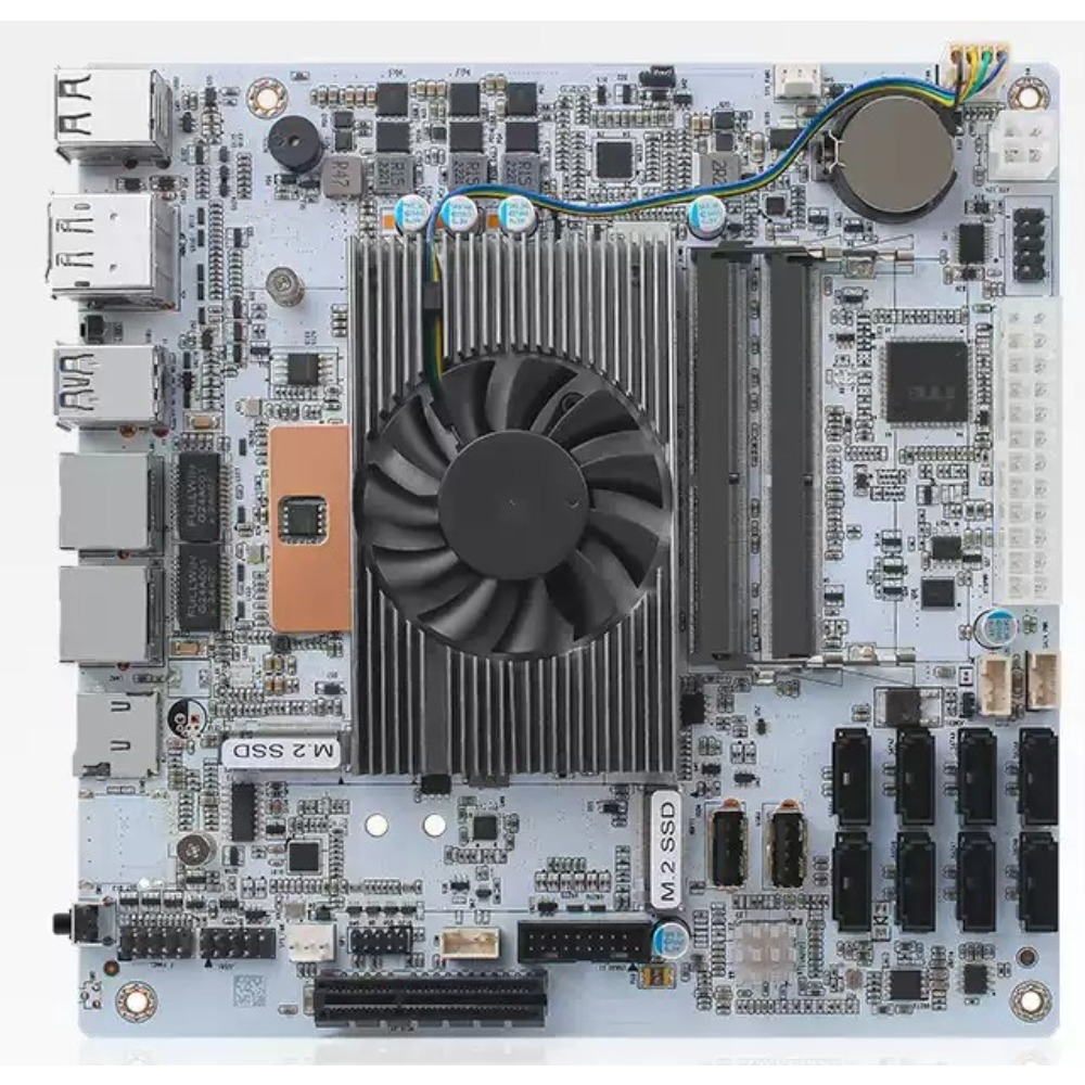 Mini Itx Dual 2.5G Nas Motherboard - เมนบอร์ด Mini‑ITX สีขาว M11 NAS พร้อมซีพียู