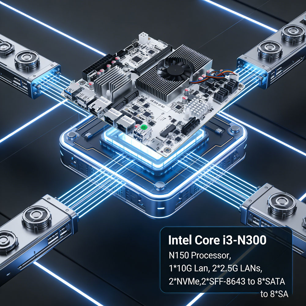 Mini Itx Dual 2.5G Nas Motherboard - เมนบอร์ด Mini ITX สำหรับ NAS แบบ