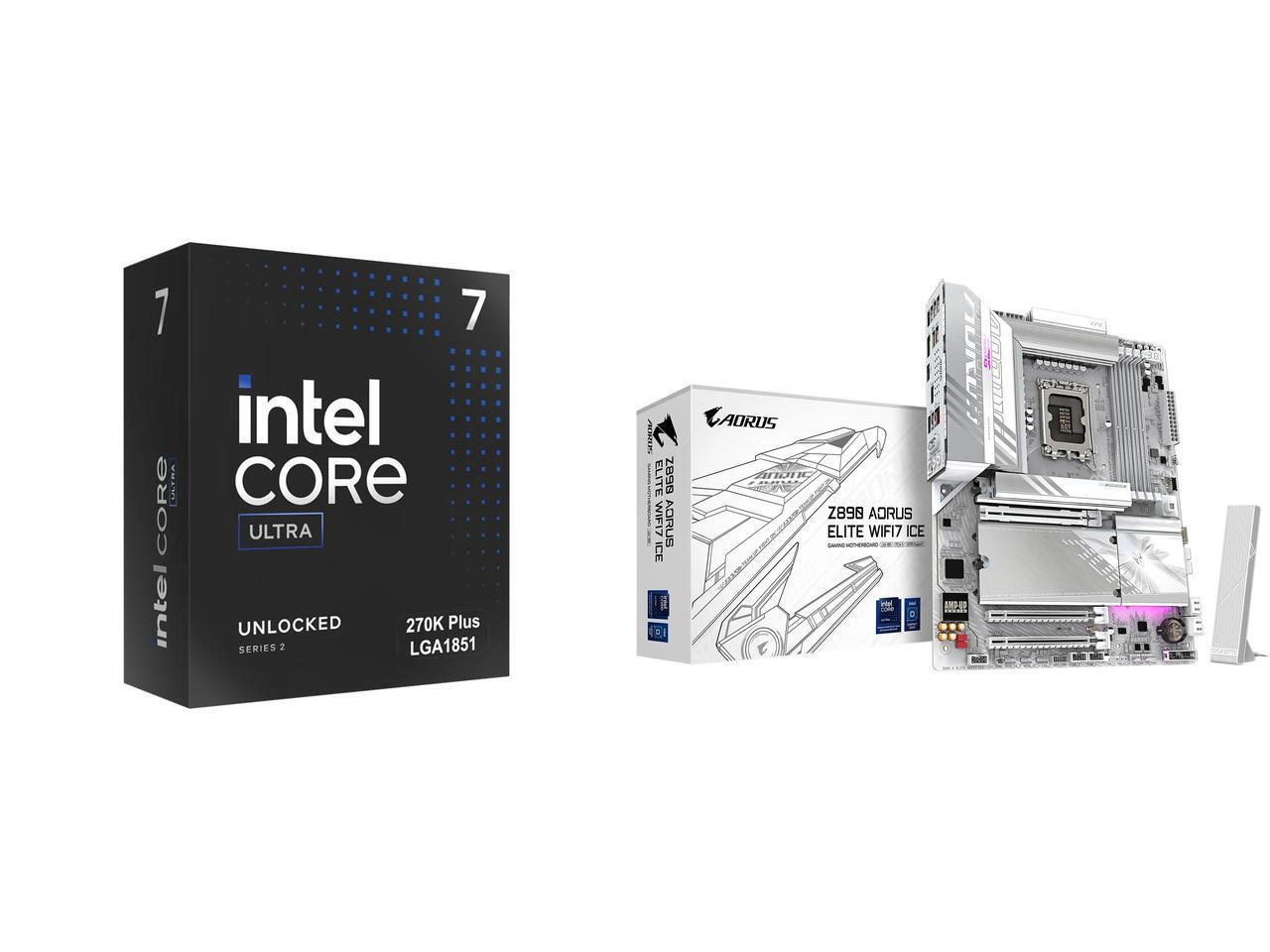 Z890 Wi-Fi 7 Motherboard - ชุดคอมโบซีพียูและเมนบอร์ด - Intel BX80768270K พร้อม GIGABYTE