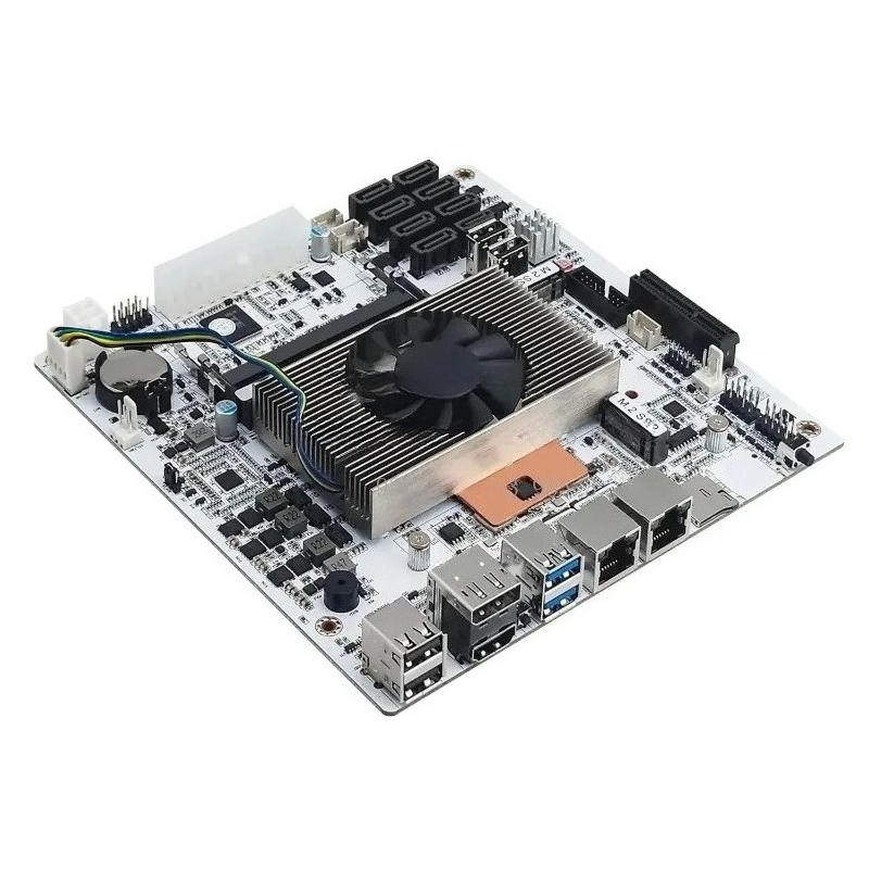 Mini Itx Dual 2.5G Nas Motherboard - เมนบอร์ด NAS ขนาดเล็ก Mini‑ITX สีขาว พร้อม