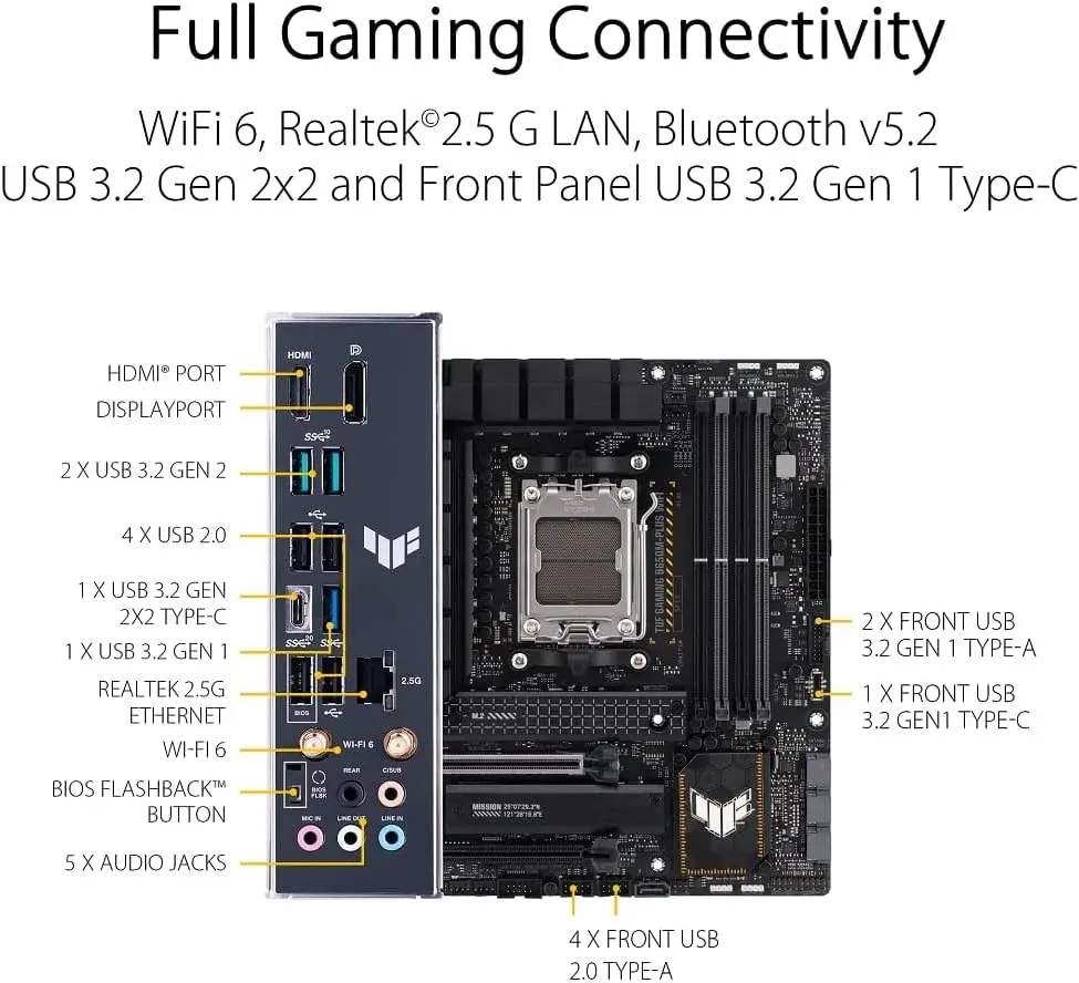 ASUS TUF GAMING B650M PLUS WIF - X870E Atx Motherboard บทวิจารณ์และราคา