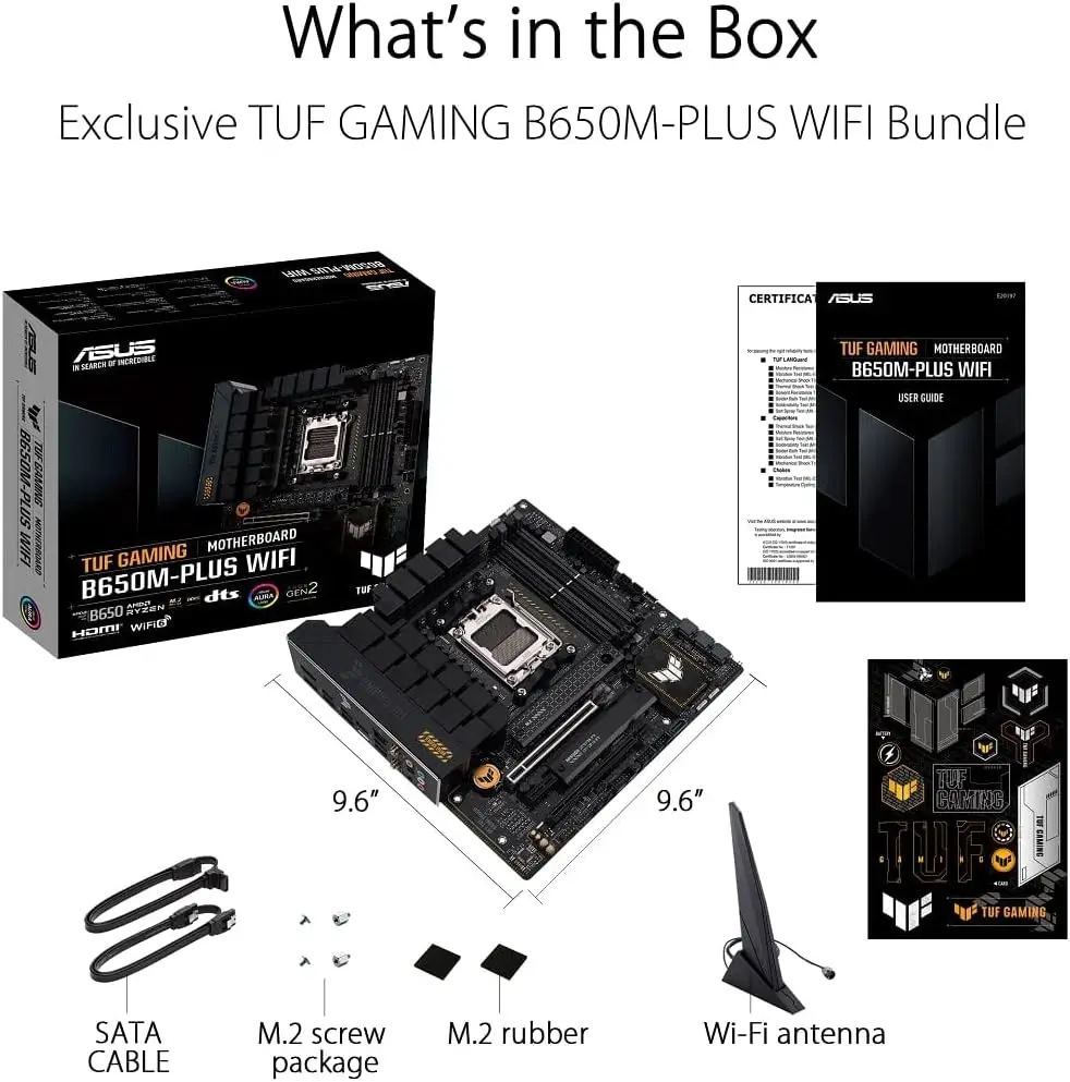 ASUS TUF GAMING B650M PLUS WIF - X870E Atx Motherboard บทวิจารณ์และราคา