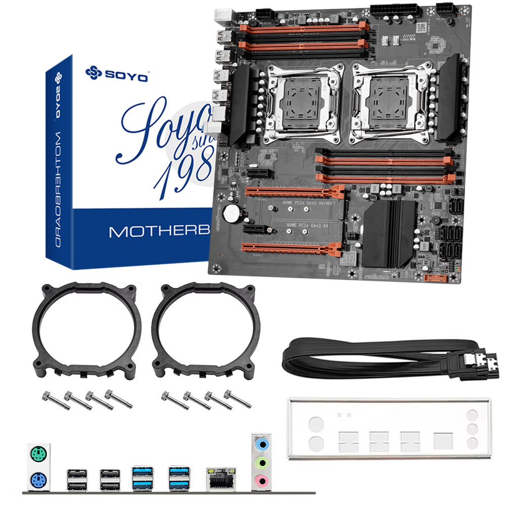 SOYO X99 เมนบอร์ดสำหรับเล่นเกม - Dual Lga2011-3 Server Motherboard Combo บทวิจารณ์และราคา