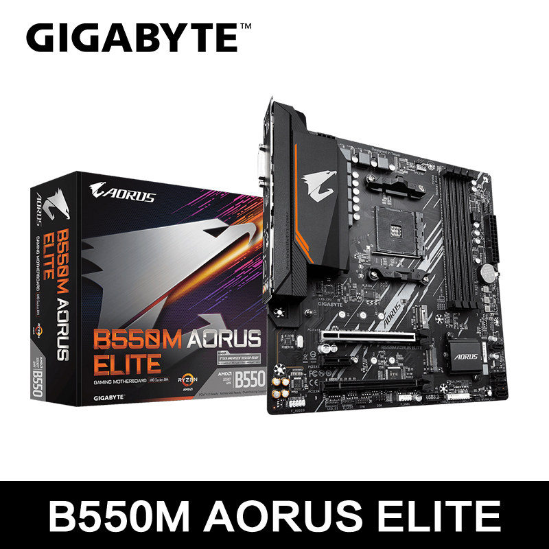 GIGABYTE ใหม่ B550M AORUS ELIT - X870E Atx Motherboard บทวิจารณ์และราคา