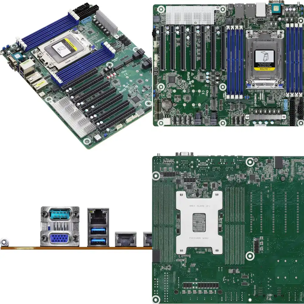 เมนบอร์ดเซิร์ฟเวอร์ ASRock Rac - Dual Socket Sp3 Epyc Motherboard บทวิจารณ์และราคา