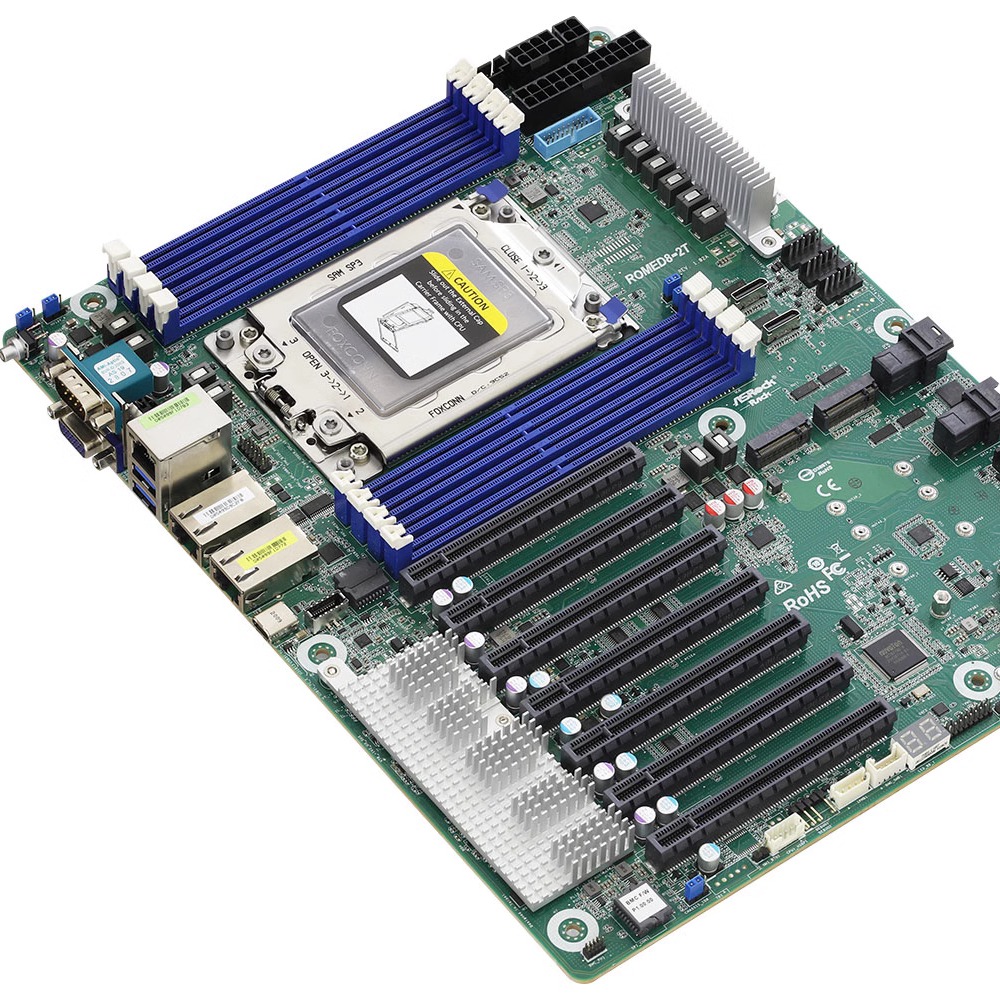 เมนบอร์ดเซิร์ฟเวอร์ ASRock Rac - Dual Socket Sp3 Epyc Motherboard บทวิจารณ์และราคา